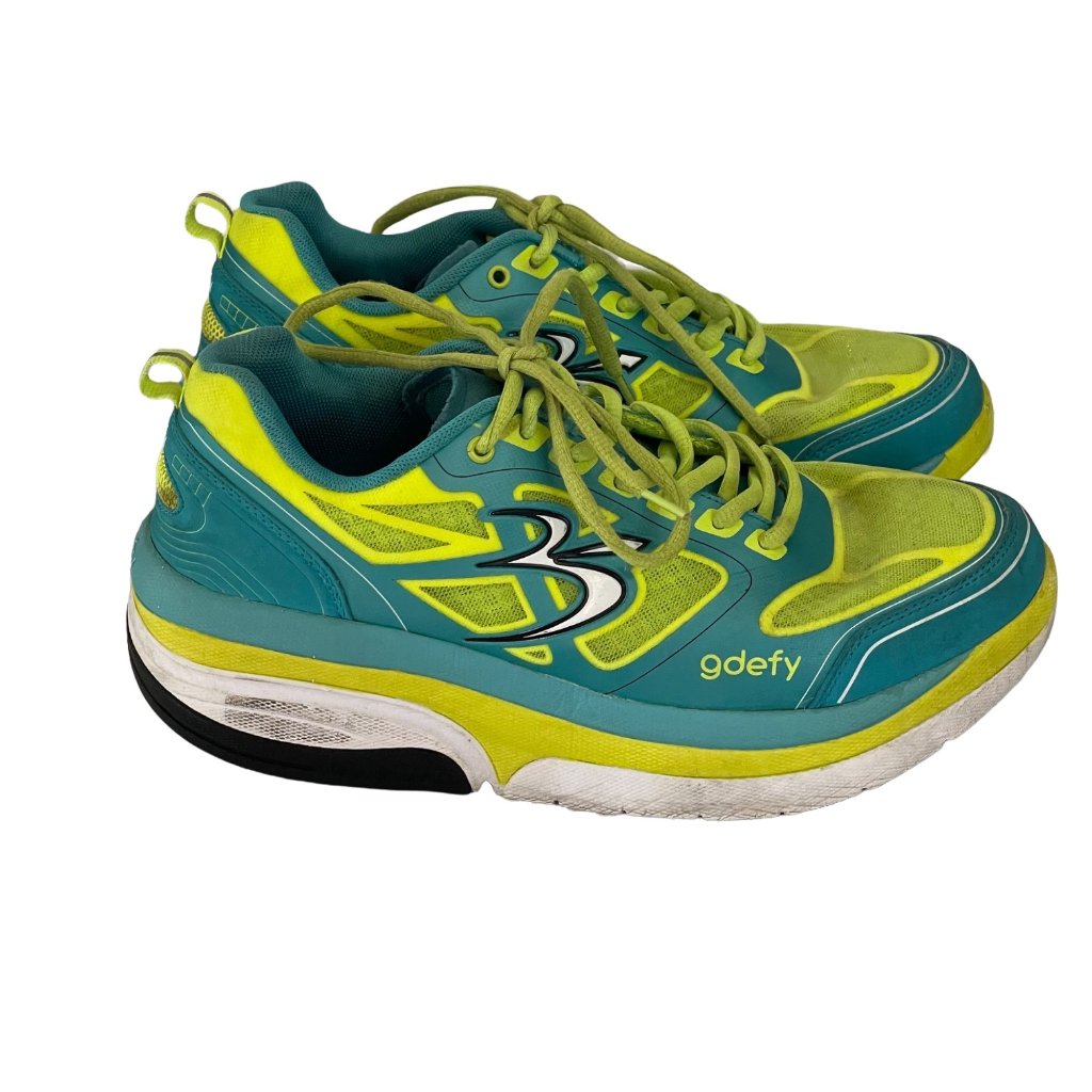 Gdefy By Gravity Defyer Womens 9.5 Ion Athletic Shoes Comfortable Neon Colorful